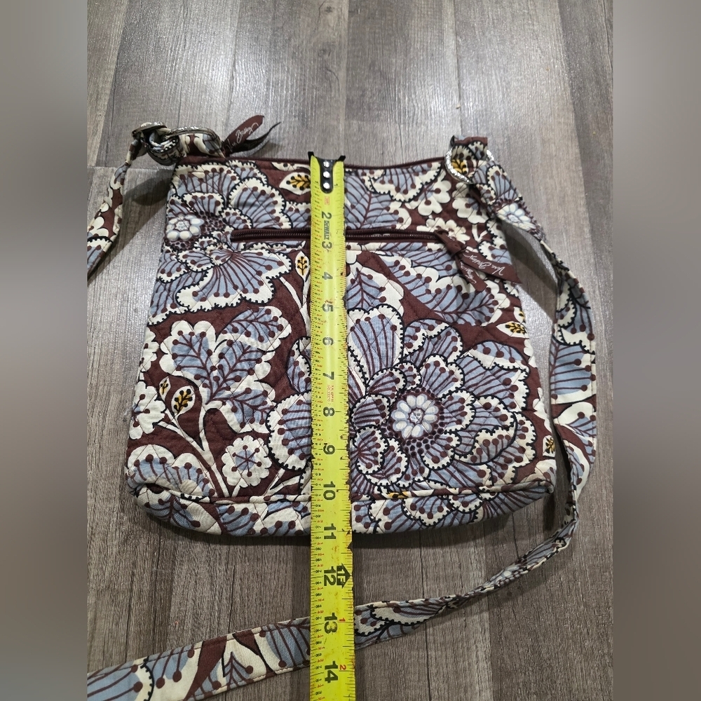 Vera Bradley Vintage Quilted Boho Crossbody Shoulder Bag Floral Blue Cottagecore - Picture 8 of 10